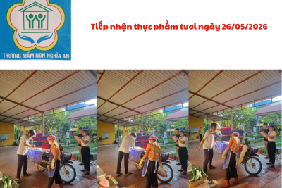 Thực đơn cho trẻ ngày 26/05/2026