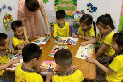 ” NGÀY HỘI ĐỌC SÁCH CỦA BÉ” ở trường Mầm non Nghĩa An
